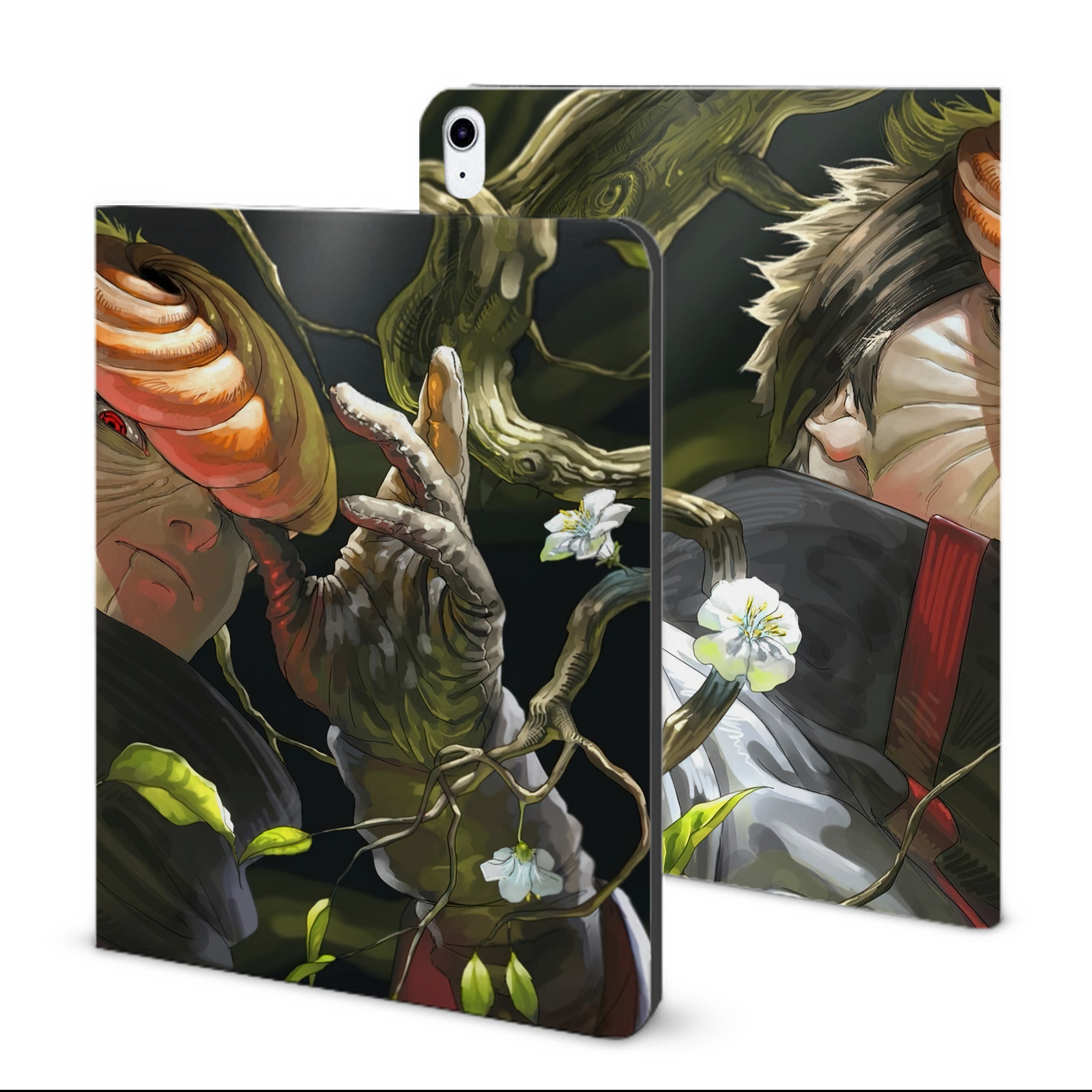 （画像用） NARUTO -ナルト- NARUTO -ナルト- 疾風伝 IPad ケース ブック型 PUレザー TPU 耐衝撃 軽量 薄型 ペン収納なし 全面保護 IPad 各モデル対応